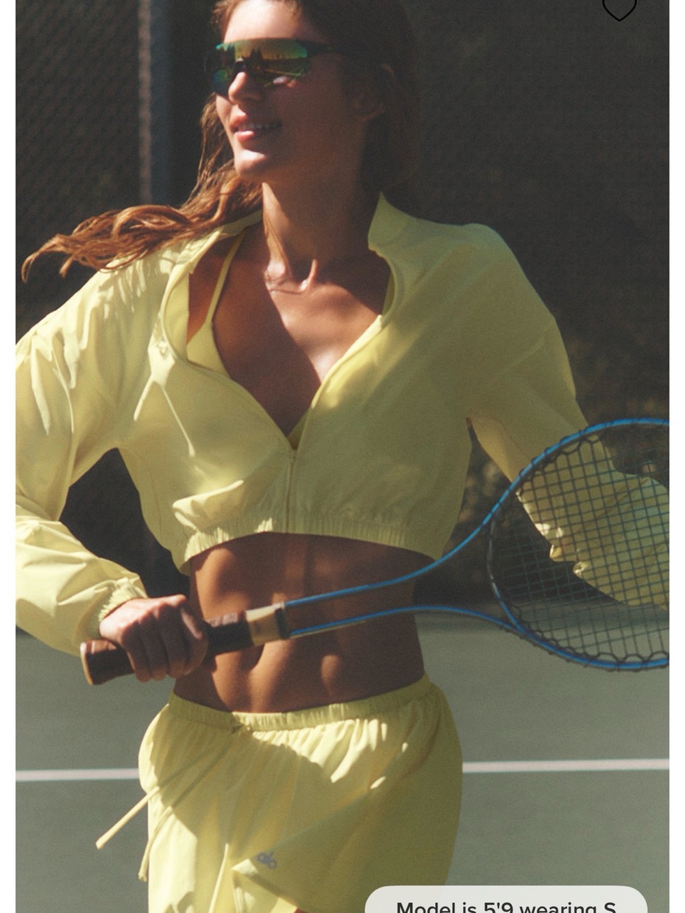 ALO Yoga Women's Light Yellow Cropped Utility Jacket